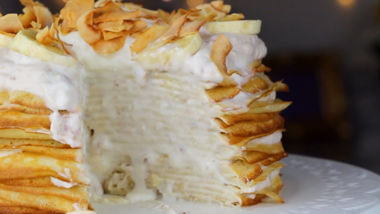 Kókuszkrém palacsintába