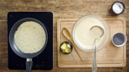 Mákos palacsinta vanília öntettel