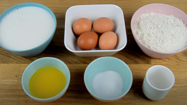 Palacsinta hozzávalói