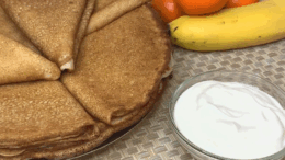 Banános vegán palacsinta