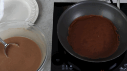 Csokis csúsztatott palacsinta