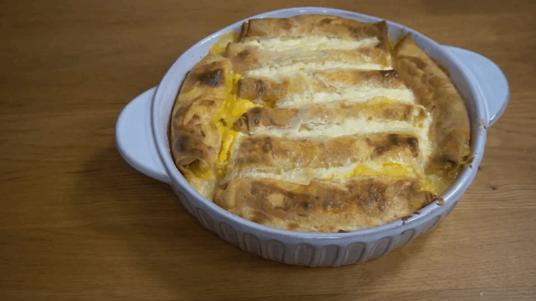 Rakott palacsinta túrós