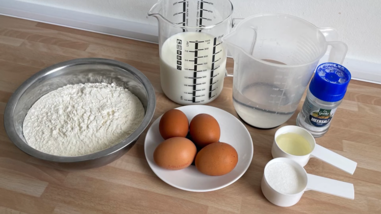 Palacsinta összetevők