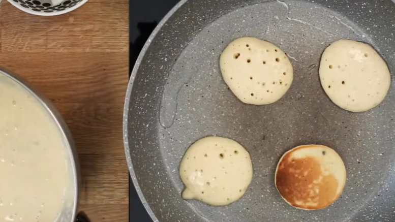 Zabpehelylisztes banános palacsinta